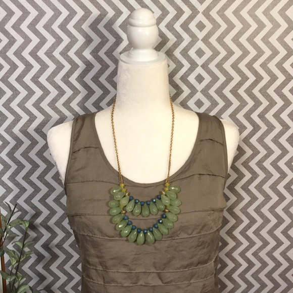 Anthropologie Double Beaded Necklace - Picture 2 of 6